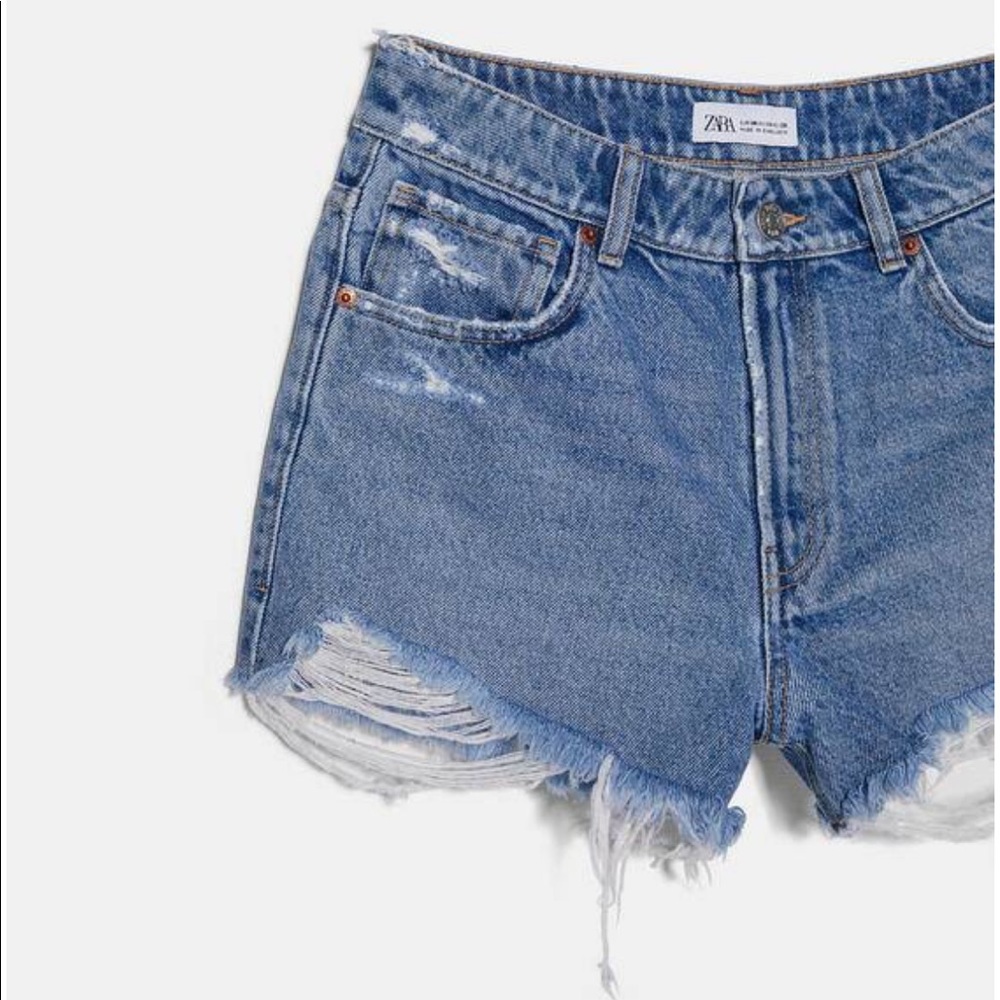 SOLD Zara Distressed Denim Shorts